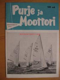 Purje ja Moottori 1961 / 7 - Suomen Purjehtijaliiton ja Suomen moottoriveneliiton äänenkannattaja,sis mm,NJK;n jättiläisregatta hakeevertaistaan.Purjehdus-