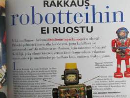 Glorian Antiikki 1998 Syksy - antiikki, taide, design, keräily  Helena Tynell, leikki- ja lasten astiat, keräily: rakkaus robotteihin ei ruostu, sukuperintönä