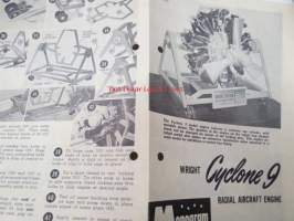 Monogram Wright Cyclone 9 instructions, assembly -esite ja käyttö- ja asennusohjeet pienoismallimoottorille