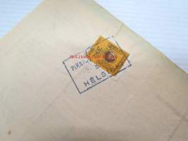 Valtionrautatiet -rahtikirja Helsinki - Kouvola 9.3.1946 tavaravakuutusmerkki