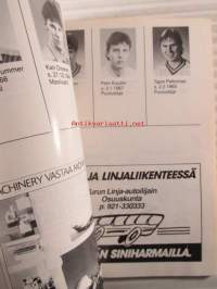 Turun Pallo I Divisioona 1989 - kausiohjelma