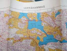 Leppähammas 2142 08 Peruskartta / Maaperäkartta 1:20 000