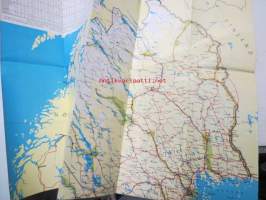 Shell Touring Sverige, Norra delen -tiekartta