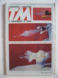 Tekniikan Maailma 1966 / 9, koeajossa Triumph 1300,matkailuperävaunut esittelyssä, Haminan hylje