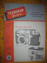 Tekniikan Maailma 1955 / 4 sis mm,Goggomobill T 250. Popeda.Ostaisinko käytetyn auton ?.Liian paljon melua &quot;lentävistä lautasista&quot;.Suljin kameran toiseksi