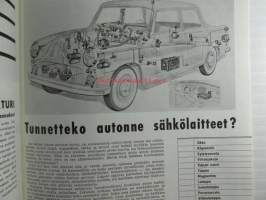 Moottori 1963 nr 10, sis. mm. seur. artikkelit / kuvat / mainokset; Jim Clark mestari, DKW F 12 testissä, Fritz Nallinger, 1300 Peugeot ulos tehtaasta, Lontoo