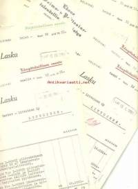Ekono Voima- ja Polttoainetaloudellinen Yhdistys  1951  lasku  - firmalomake asiakirja