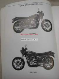 Suzuki GSX1100 supplementary service manual -korjaamokirjan lisäosa