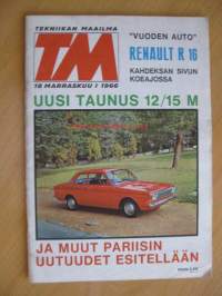 Tekniikan maailma 1966 / 18 ( Koeajossa Renault R 16 )