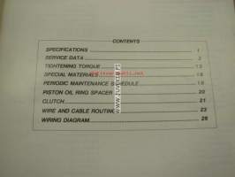 Suzuki GSX1100 supplementary service manual -korjaamokirjan lisäosa
