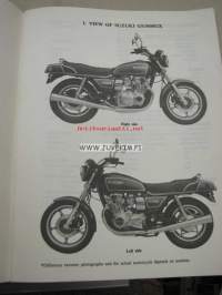 Suzuki GS1100G/GL supplementary service manual -korjaamokirjan lisäosa