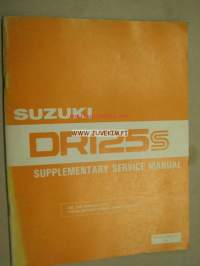 Suzuki DR125S supplementary service manual -korjaamokirjan lisäosa