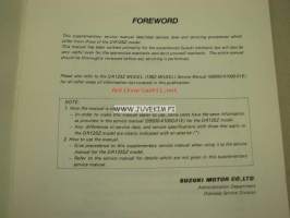 Suzuki DR125S supplementary service manual -korjaamokirjan lisäosa