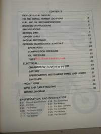 Suzuki DR125S supplementary service manual -korjaamokirjan lisäosa