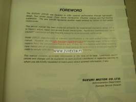 Suzuki DR125 service manual -korjaamokirja