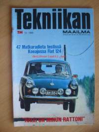 Tekniikan maailma  1969 / 13( Koeajossa Fiat 124 -Triumph  750 - Sprite musketeer )