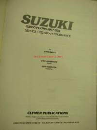 Suzuki (Clymer) GS550 Fours 1977-1978 Service repair performance -huolto-ohjekirja