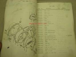 Suzuki TS125R, TS125J, TS125K, TS125L, TS125M, TS125A parts catalogue -varaosaluettelo