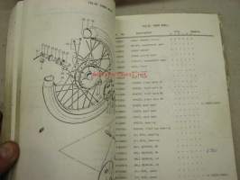 Suzuki TS125R, TS125J, TS125K, TS125L, TS125M, TS125A parts catalogue -varaosaluettelo
