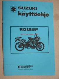 Suzuki RG125F -käyttöohjekirja