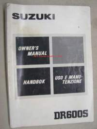 Suzuki DR600S -käyttöohjekirja