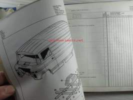 Hanomag Henschel Ersatzteile-Katalog / Body Spare Parts List F 40/F 45/F 55 Kasten, F 40/F 45/F 45-0 Omnibus Edition B - Varaosaluettelo