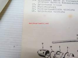 FROG 150 R Dieselmoottorin käyttöohjeet + osaluettelo