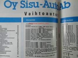 Sisuviesti 1987 nr 3 sis. mm. seur. artikkelit / kuvat / mainokset; Paavo Suomi kuljettaa jauhoa Sisulla, Olavi Karhu Raskaat ajoneuvoyhdistelmät ja  - vuonna -00,