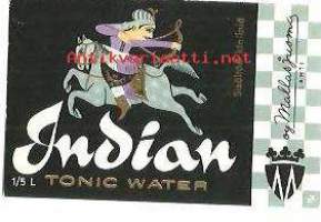 Indian Tonic Water -  juomaetiketti