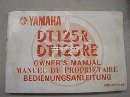 Yamaha DT125R DT125RE owner´s manual -käyttöohjekirja