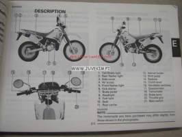 Yamaha DT125R DT125RE owner´s manual -käyttöohjekirja
