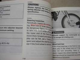 Yamaha DT125R DT125RE owner´s manual -käyttöohjekirja