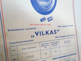 Nokia kuljetusvaunujen pyörät, työntökärryjen renkaat, -myyntiesite 9 kpl yhdessä