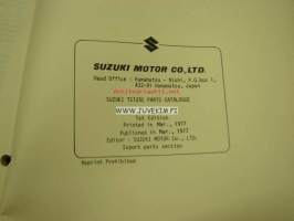 Suzuki TS125C parts catalogue -varaosaluettelo