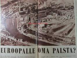 Kuvaposti 1955 nr 34 sis. mm. seur. artikkelit / kuvat / mainokset; Kiskon pitäjästä kirkkojärven rannalta Hornien linna löytynyt, Taiteileva Dollariruhtinatar