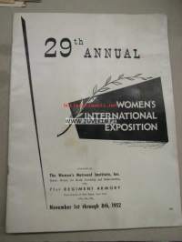 29th annual Women´s international exposition New York -messuohjelma