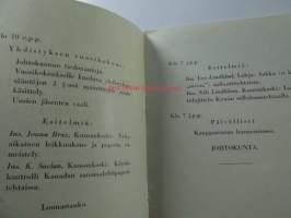 Suomen Paperi-Insinöörien yhdistyksen vuosikokouksen ohjelma Helsingissä huhtikuun 25 p:nä 1935 - Program för Finska Pappersingeniörsföreningens årsmöte