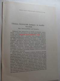 Uitoissa käytetyistä hamppu- ja manillaköysistä kirjoittanut lauttauspäällikkö Axel Lönnström - eripainos Suomen Uittajainyhdistyksen vuosikirjasta 1934 nr III