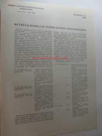 Palautuslain toimeenpanosta Suomen puunjalostusteolliisuuden keskusliitto  Helsingissä 22.3.1928, voittolaskelmat Munkin tila Rno 123 Käkisalmen kunnan