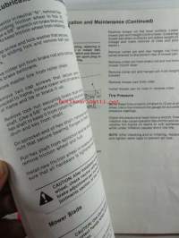 Ariens 912 series Riding Mower Owner&#039;s manual - päältä ajettava ruohonleikkuri, omistajan käsikirja
