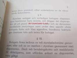 Bolsgsordning för Bostads A.B. Töölögatan 7 Asunto Oy
