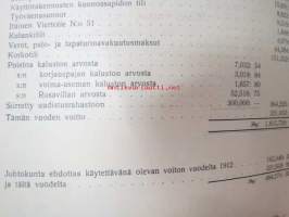 Helsingin Raitiotie- ja omnibusosakeyhtiö 1913 vuosikertomus