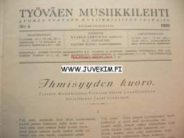 Työväen Musiikkilehti 1929 nr 4
