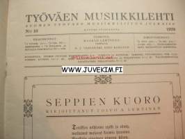 Työväen Musiikkilehti 1929 nr 10