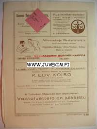 Työväen Musiikkilehti 1929 nr 11