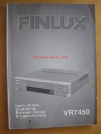 Finlux VR7450 VHS-videonauhurin  -käyttöohjekirja suomeksi