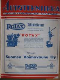 Autotekniikka teknillis-taloudellinen ammattilehti 1935 -sidottu  vuosikerta