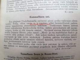 Ruusu-Risti 1928-29 Salatieteellinen aikakauskirja sidottu vuosikerta