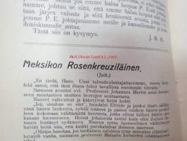 Ruusu-Risti 1928-29 Salatieteellinen aikakauskirja sidottu vuosikerta