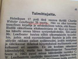 Ruusu-Risti 1923 Okkultinen aikakauskirja sidottu vuosikerta